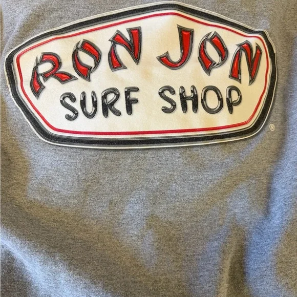 Ron Jon Surf Shop hoodie Gray Size S Y2K Surf Style - Picture 4 of 5